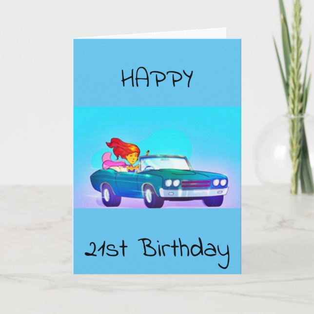 HAPPY **21st** BIRTHDAY CARD (Front)