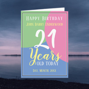 Happy 21st Birthday Card