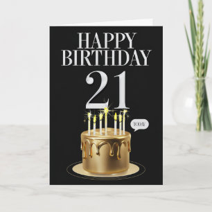 Happy 21st Birthday Card