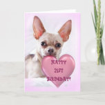 Happy 21st Birthday Chihuahua greeting card<br><div class="desc">Happy 21st Birthday Chihuahua  greeting card</div>