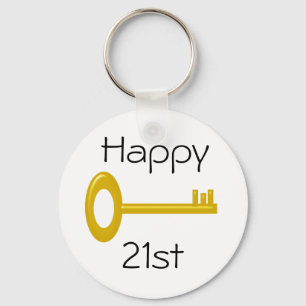 Happy 21st Birthday Keyring