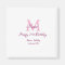 Happy 21st Birthday pink add name monogram modern