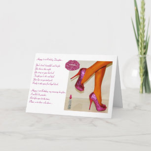 Happy 21st Birthday to a daughter Card