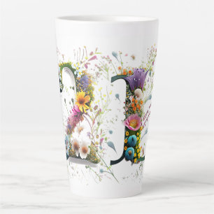 Happy 21st Birthday Wildflowers Happy Birthday Latte Mug