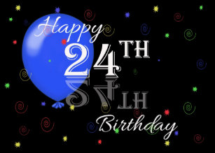 24th birthday cards zazzle uk