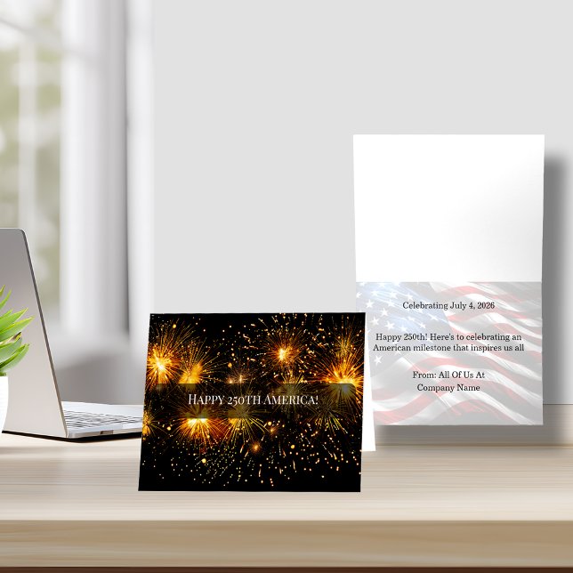 Happy 250 America Semiquincentennial  Note Card (Creator Uploaded)