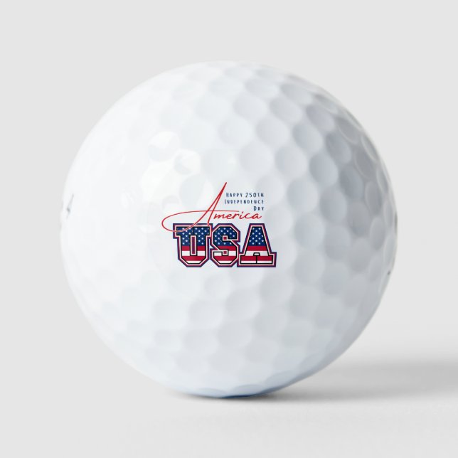 Happy 250th Independence Day America 1776-2026 Golf Balls (Front)
