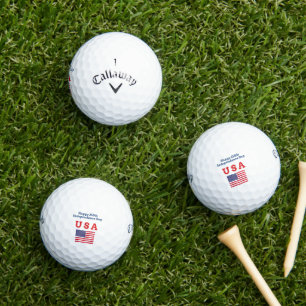 'Happy 250th Independence Day USA' Milestone Golf Balls
