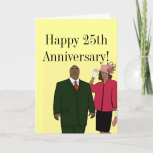 Happy 25th anniversary card