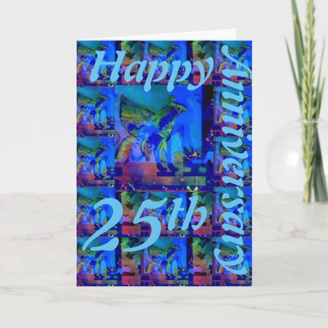 Happy 25th Anniversary Greeting Card (Front)