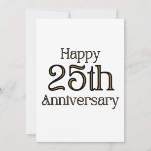 Happy 25th Anniversary Invitation