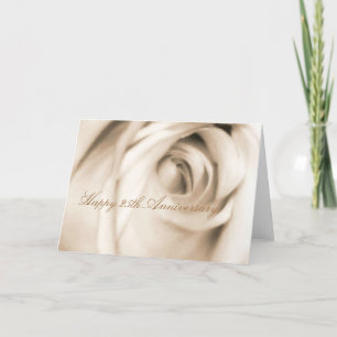 Happy 25th Anniversary rose card