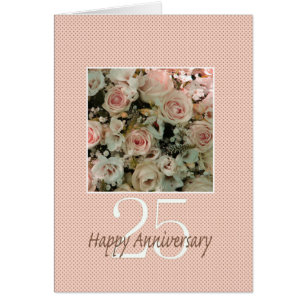 Happy 25th Anniversary roses