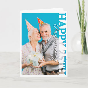 Happy 25th silver wedding Anniversary Photo Card