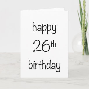 happy 26th birthday card