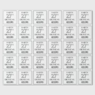 HAPPY 27TH BIRTHDAY; Art Deco Style; Custom Name Wrapping Paper