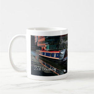 Happy 27th Birthday canal boat Coffee Mug