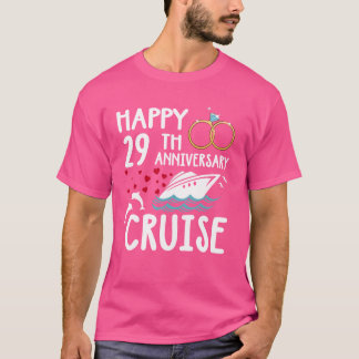 Happy 29th Anniversary Cruise 29 Year of Marriage  T-Shirt