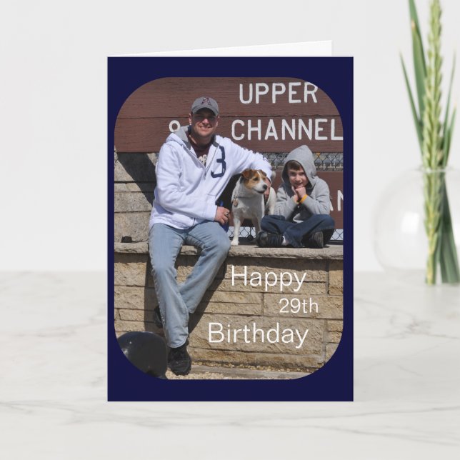 Happy 29th Birthday Photo Card by Janz (Front)