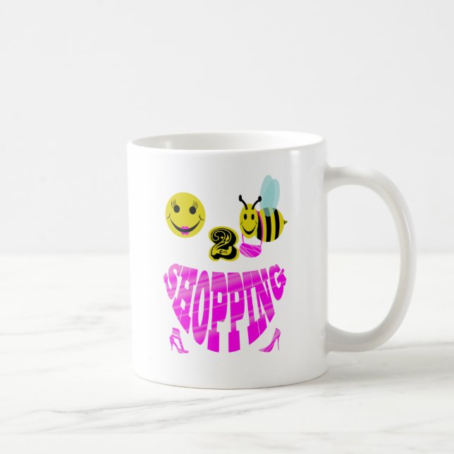 happy 2 bee shopping coffee mug (Right)