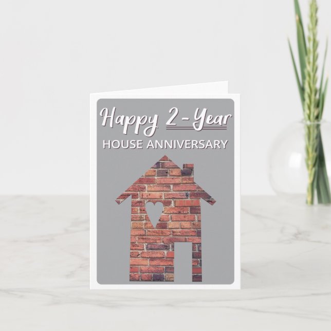 Happy 2-Year Houseaversary Card (Front)