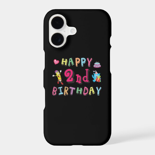 Happy 2nd Birthday. 2 year b-day. Samsung Galaxy Case (Back)