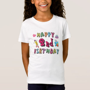 Happy 2nd Birthday. 2 year b-day. T-Shirt