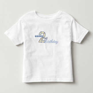 Happy 2nd Birthday Blue T-Shirt