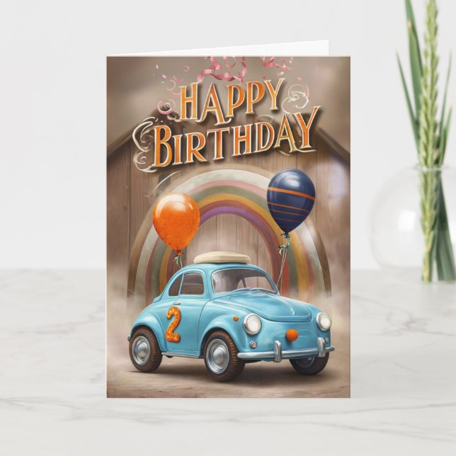 Happy 2nd Birthday Card (Front)