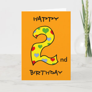 Happy 2nd Birthday Card