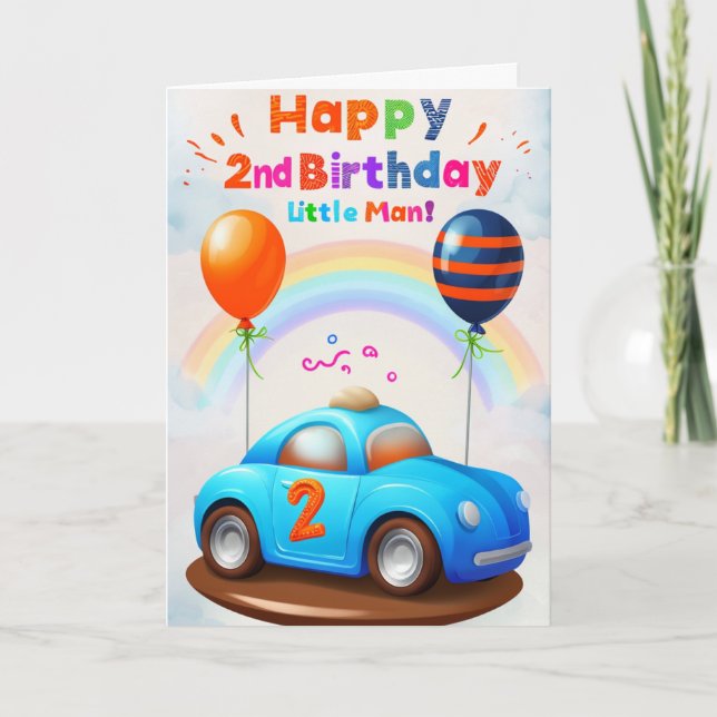 Happy 2nd Birthday Card (Front)