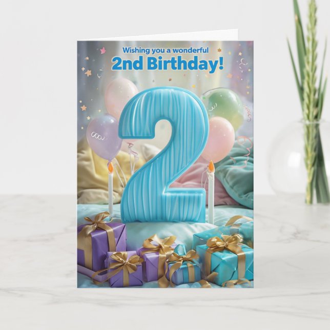 Happy 2nd Birthday Card (Front)
