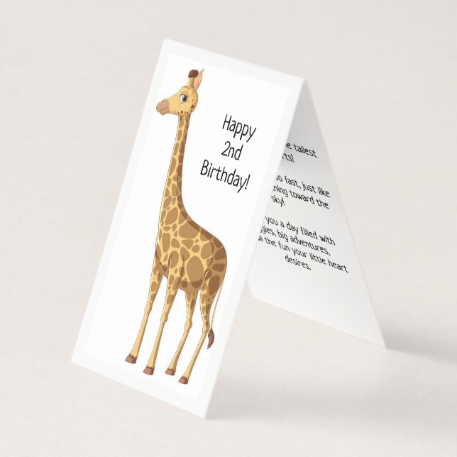 Happy 2nd Birthday - Children's Card (Front)