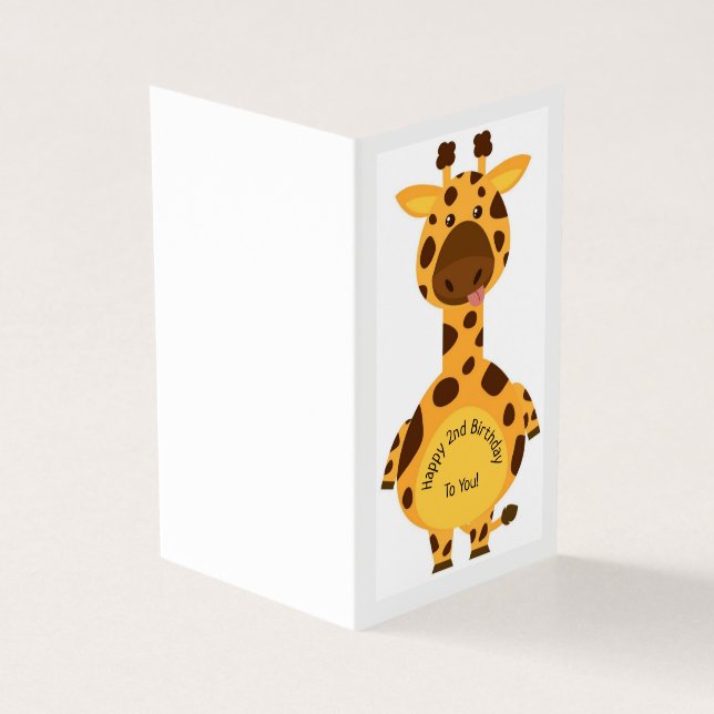 Happy 2nd Birthday - Children's Card (Outside)