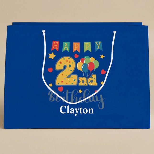 Happy 2nd Birthday Large Gift Bag (Creator Uploaded)