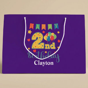 Happy 2nd Birthday Large Gift Bag