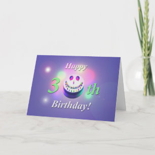 Happy 30th Birthday Cake Card