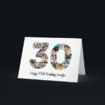 Happy 30th Birthday Number 30 Custom Photo Collage Card<br><div class="desc">Mark thirty five years of wonderful memories and adventures with this captivating 30th Birthday Number Photo Collage. This customisable template is the perfect blend of creativity and sentiment, allowing you to create a truly memorable gift for your loved one's special day. Capture the essence of incredible years in a single...</div>