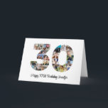 Happy 30th Birthday Number 30 Custom Photo Collage Card<br><div class="desc">Mark thirty five years of wonderful memories and adventures with this captivating 30th Birthday Number Photo Collage. This customisable template is the perfect blend of creativity and sentiment, allowing you to create a truly memorable gift for your loved one's special day. Capture the essence of incredible years in a single...</div>