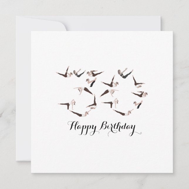Happy 30th Birthday Pilates Card (Front)