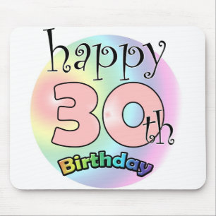 Happy 30th birthday (roze) mouse mat