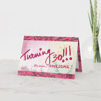 Happy 30th Birthday, Sister! (Customisable) Card