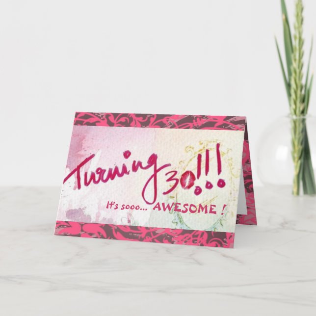 Happy 30th Birthday, Sister! (Customisable) Card (Front)