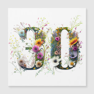 Happy 30th Birthday Wildflowers and birds