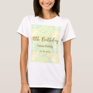 Happy 30th birthday yellow orange watercolor moder T-Shirt
