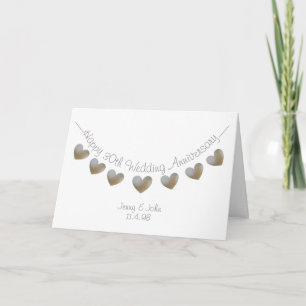 Happy 30th Wedding Anniversary pearl heart card