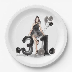 happy 31st birthday, paper plate