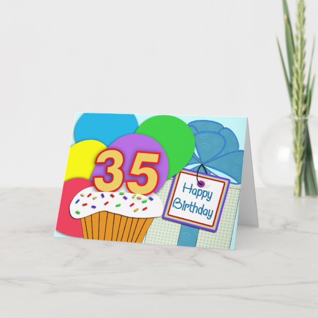 Happy 35th Birthday Card (Front)