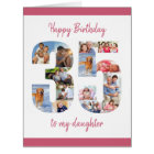 Happy 35th Birthday Daughter Big 35 Photo Collage
