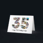 Happy 35th Birthday Number 35 Custom Photo Collage Card<br><div class="desc">Mark thirty five years of wonderful memories and adventures with this captivating 35th Birthday Number Photo Collage. This customisable template is the perfect blend of creativity and sentiment, allowing you to create a truly memorable gift for your loved one's special day. Capture the essence of incredible years in a single...</div>